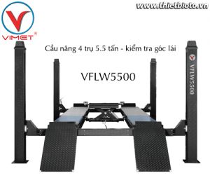 Cầu Nâng 4 Trụ 5.5 Tấn Kiểm Tra Góc Lái VFLW5500